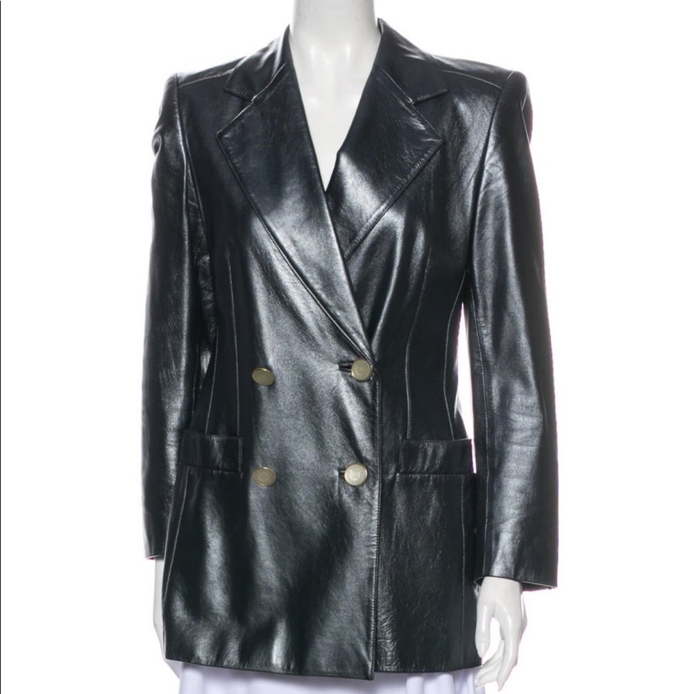 Escada leather blazer (final price)